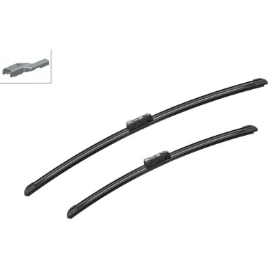 Scheibenwischer BOSCH Aerotwin A 979 S + A282H für VW GOLF VI 5K1 Vorne + Hinten (3 397 118 979 + 3 397 008 634)