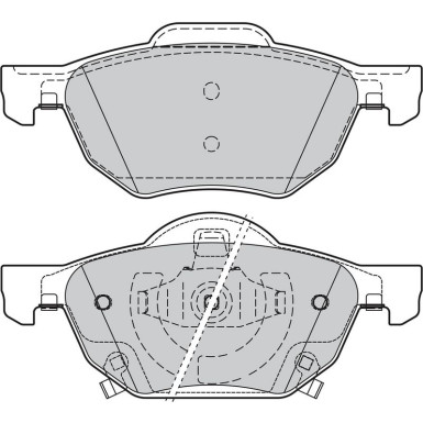 Valeo Bremsbelagsatz, Scheibenbremse 598824 Valeo Bremsbelagsatz, Scheibenbremse 598824
