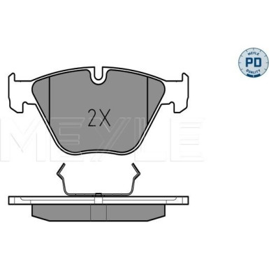 Meyle Bremsbelagsatz, Scheibenbremse MEYLE-PD: Advanced performance and design 025 241 6120/PD