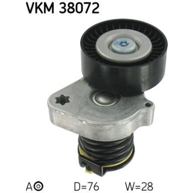 SKF Spannrolle, Keilrippenriemen VKM 38072