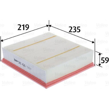 Valeo Luftfilter 585426