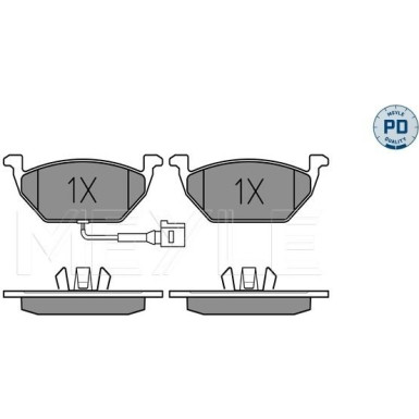 Meyle Bremsbelagsatz, Scheibenbremse MEYLE-PD: Advanced performance and design 025 231 3119/PD