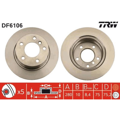 Bremsscheibe DF6106