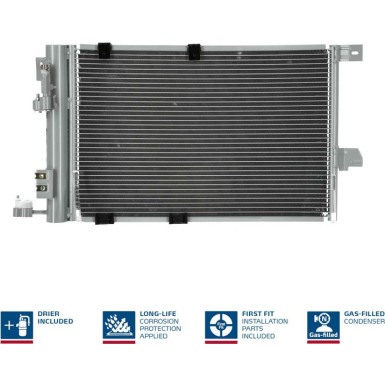 Nissens Kondensator, Klimaanlage FIRST FIT 94384 Nissens Kondensator, Klimaanlage FIRST FIT 94384