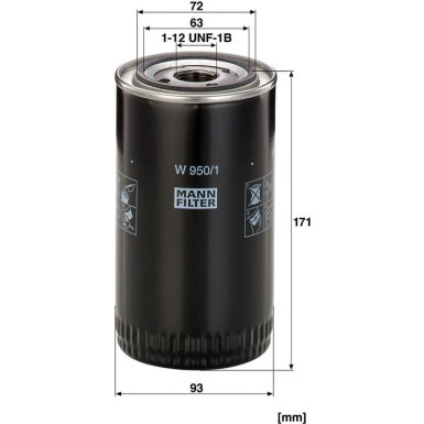 Ölfilter W 950/1