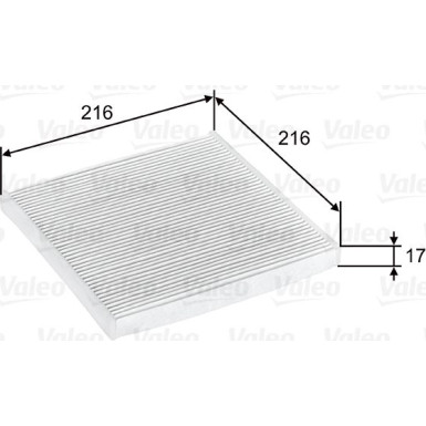 Valeo Filter, Innenraumluft VALEO ESSENTIAL 698796