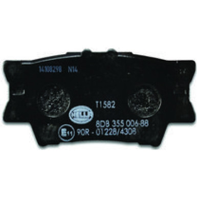 Hella Bremsbelagsatz, Scheibenbremse 8DB 355 006-881 Hella Bremsbelagsatz, Scheibenbremse 8DB 355 006-881