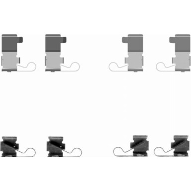 Hella Zubehörsatz, Scheibenbremsbelag 8DZ 355 204-141