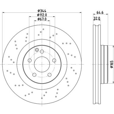 Bremsscheibe 8DD 355 122-891 Bremsscheibe 8DD 355 122-891