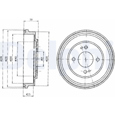 Bremstrommel BF208
