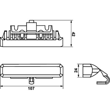 Hella Blitz-Kennleuchte 2XD 012 160-881