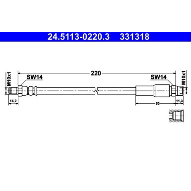 Bremsschlauch 24.5113-0220.3