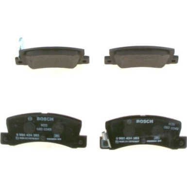 BOSCH Bremsbelagsatz, Scheibenbremse 0 986 424 383