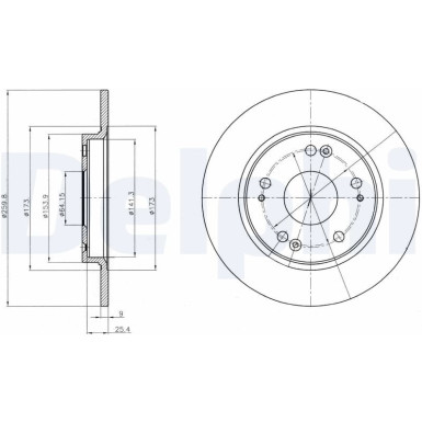 Delphi Bremsscheibe BG4280