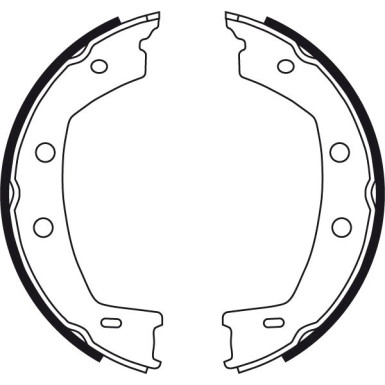 TRW Bremsbackensatz, Feststellbremse GS8751 TRW Bremsbackensatz, Feststellbremse GS8751