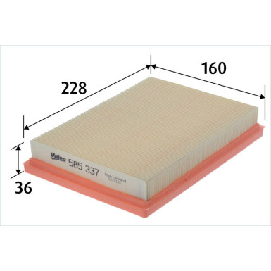 Valeo Luftfilter 585337