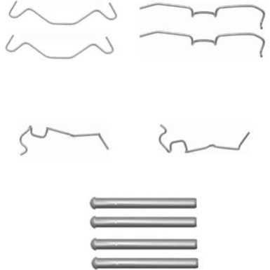 Hella Zubehörsatz, Scheibenbremsbelag 8DZ 355 203-621