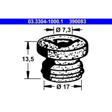 ATE Stopfen, Bremsflüssigkeitsbehälter 03.3304-1000.1 ATE Stopfen, Bremsflüssigkeitsbehälter 03.3304-1000.1
