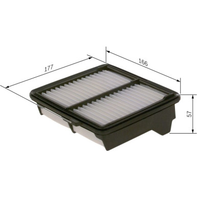 BOSCH F 026 400 223 Luftfilter BOSCH F 026 400 223 Luftfilter
