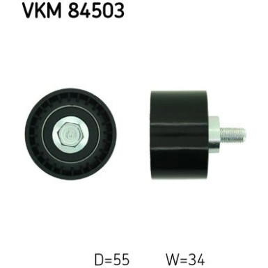 SKF Umlenk-/Führungsrolle, Zahnriemen VKM 84503