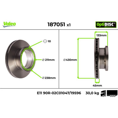 Bremsscheibe 187051
