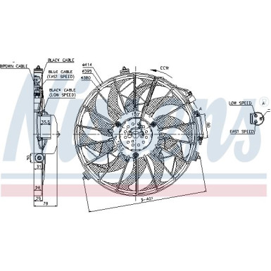 Nissens Lüfter, Motorkühlung 85648