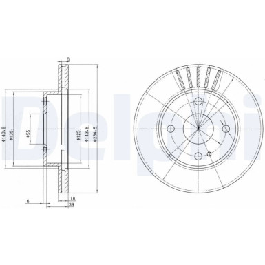 Delphi Bremsscheibe BG2802