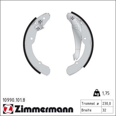 Bremsbackensatz 10990.101.8 Bremsbackensatz 10990.101.8