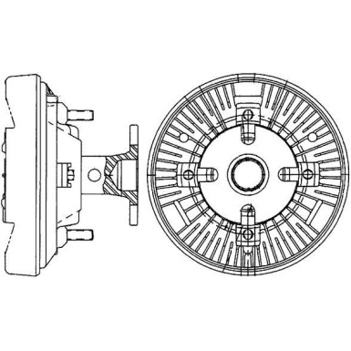 Mahle Kupplung, Kühlerlüfter BEHR Premium Line CFC 231 000P