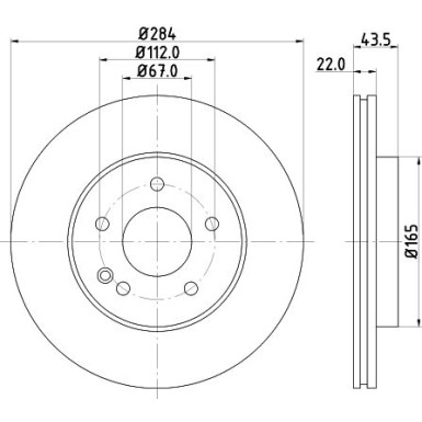 Bremsscheibe 8DD 355 127-121 Bremsscheibe 8DD 355 127-121