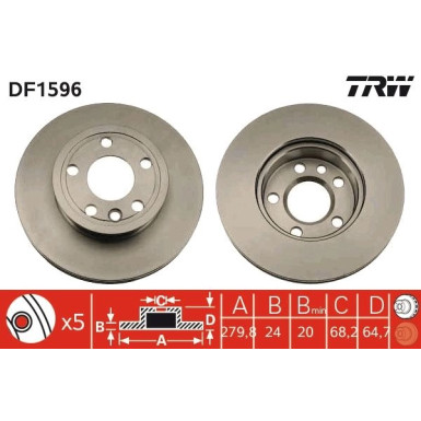 Bremsscheibe DF1596