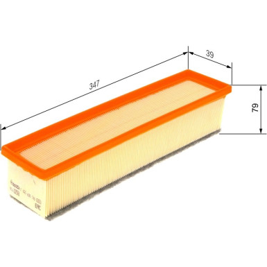 Luftfilter F 026 400 598 Luftfilter F 026 400 598
