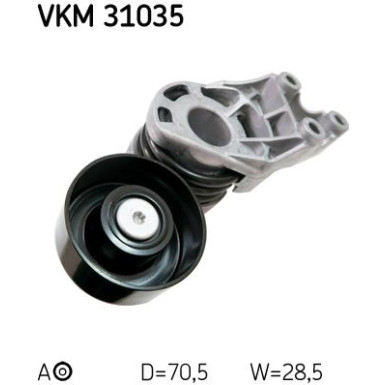 SKF Spannrolle, Keilrippenriemen VKM 31035