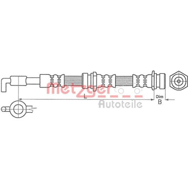 Metzger Bremsschlauch 4114062