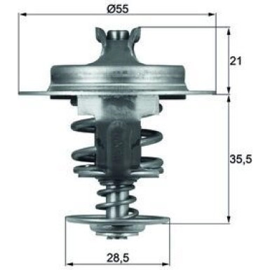 Mahle Thermostat, Kühlmittel BEHR TX 67 83D