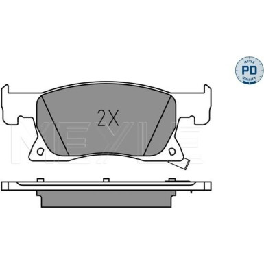 Meyle Bremsbelagsatz, Scheibenbremse MEYLE-PD: Advanced performance and design 025 223 4220/PD Meyle Bremsbelagsatz, Scheibenbremse MEYLE-PD: Advanced performance and design 025 223 4220/PD