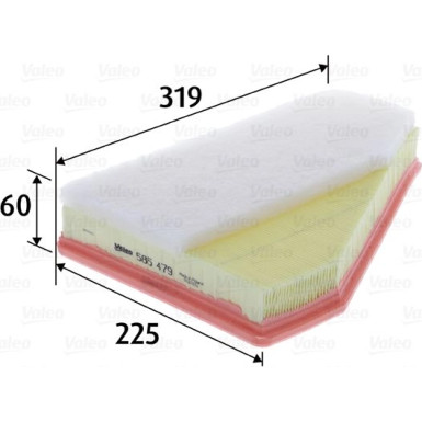 Valeo Luftfilter 585479