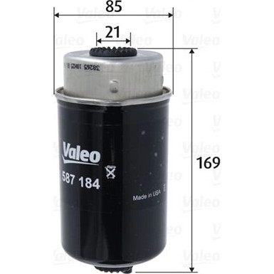 Valeo Kraftstofffilter 587184