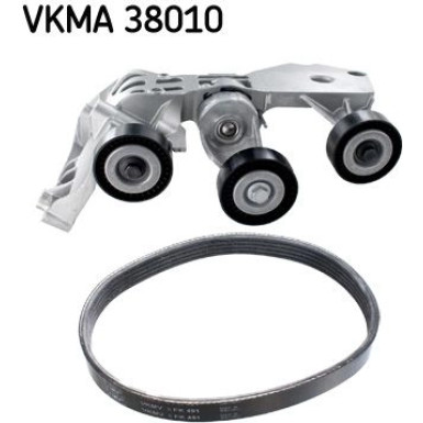 SKF Keilrippenriemensatz VKMA 38010