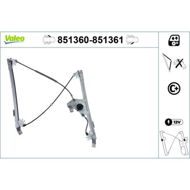 Valeo Fensterheber 851360
