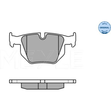 Meyle Bremsbelagsatz, Scheibenbremse MEYLE-ORIGINAL: True to OE 025 235 5017 Meyle Bremsbelagsatz, Scheibenbremse MEYLE-ORIGINAL: True to OE 025 235 5017