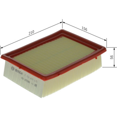 Luftfilter F 026 400 676 Luftfilter F 026 400 676
