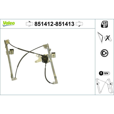 Valeo Fensterheber 851412