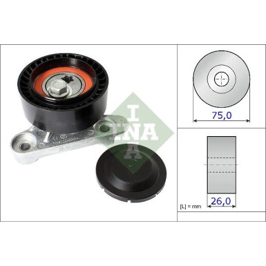 INA Spannrolle, Keilrippenriemen 531 0871 10