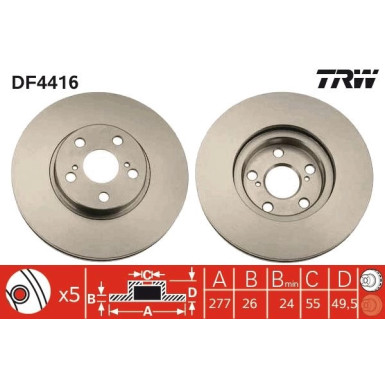 Bremsscheibe DF4416 Bremsscheibe DF4416