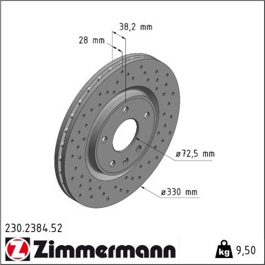 Bremsscheibe 230.2384.52