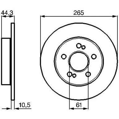 BOSCH Bremsscheibe 0 986 478 758 BOSCH Bremsscheibe 0 986 478 758