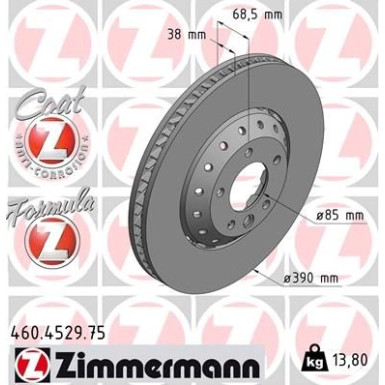 Zimmermann Bremsscheibe Formula Z 460.4529.75