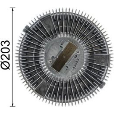 Mahle Kupplung, Kühlerlüfter BEHR Premium Line CFC 35 000P