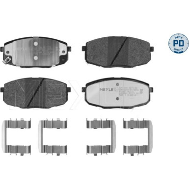 Meyle Bremsbelagsatz, Scheibenbremse MEYLE-PD: Advanced performance and design 025 239 6617/PD